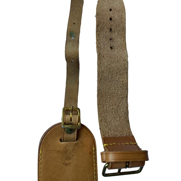 Louis Vuitton Authentic Leather Luggage Tag and Belt Set - Picture 5 of 8